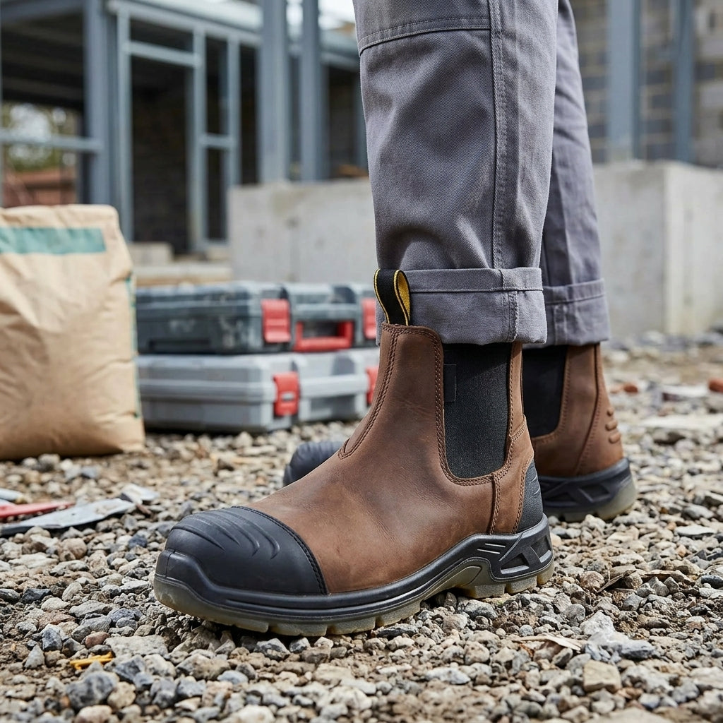 Steel Toecap Dealer Safety Boot with Midsole Protection