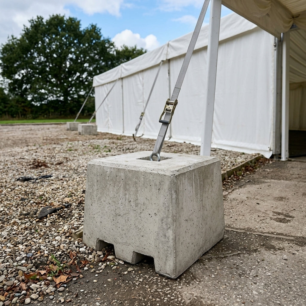 Concrete Ballast Weight for Marquees and Temporary Structures