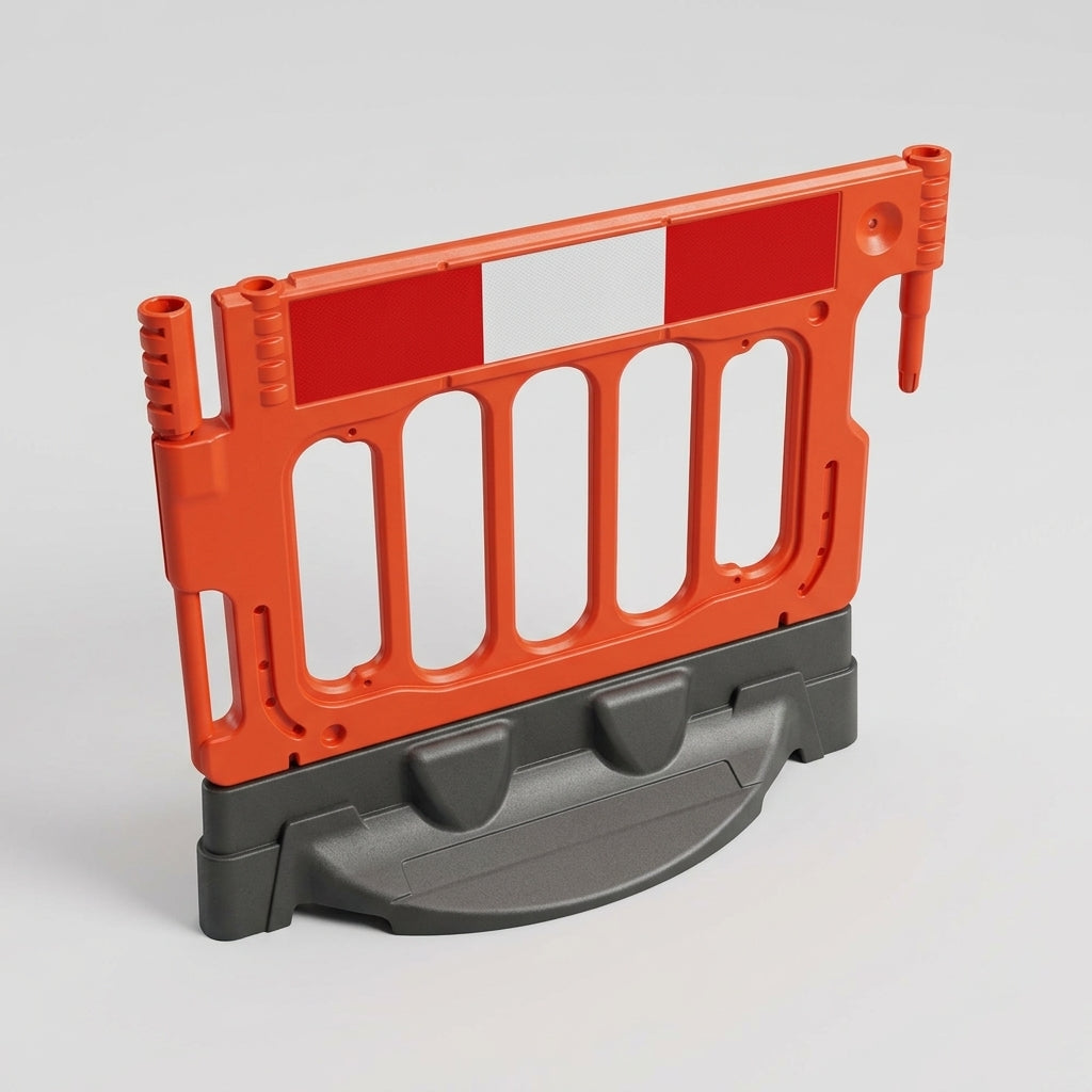 Heavy Duty Roadside Barrier with Reflective Panel - BS EN 12899-1 (view 2)
