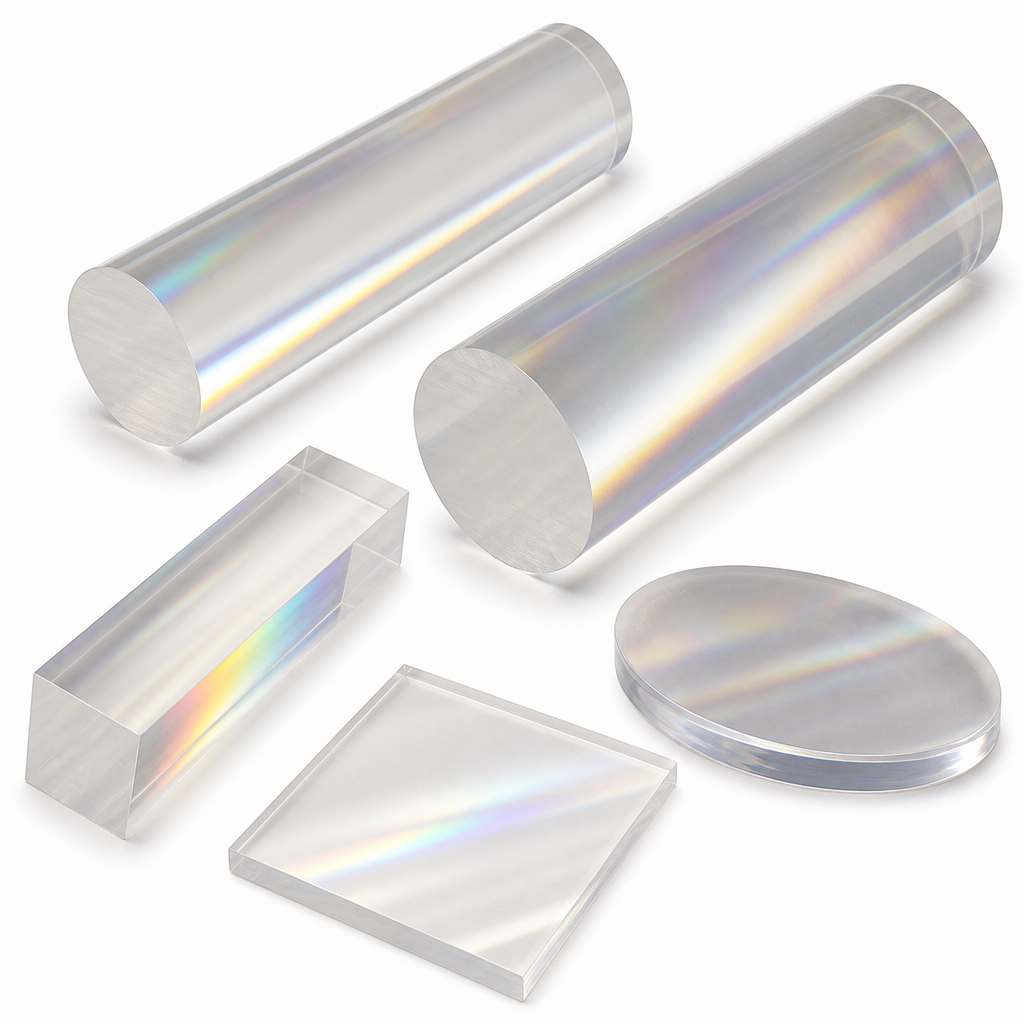 Cast Acrylic Clear Rod 110mm to 200mm dia for Displays & art installations - Acrylic Rod in use