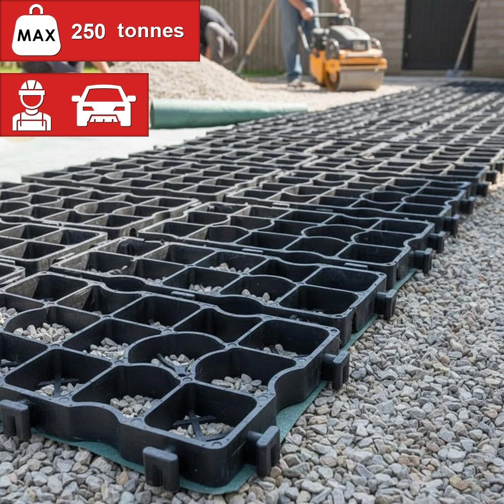 Ground Reinforcement Grid – Recycled Plastic, 330mm x 330mm x 30mm