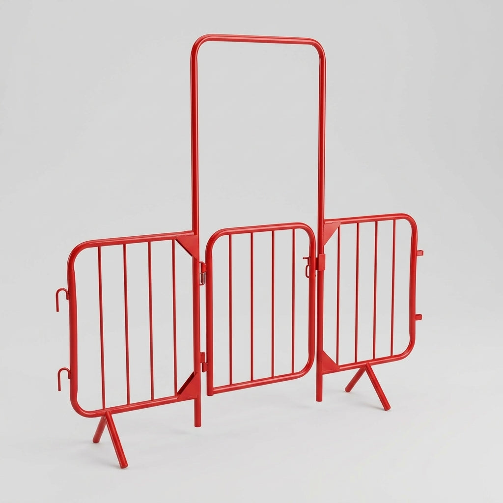 Steel Pedestrian Walkthrough Barrier with Optional Swing Gate (view 2)