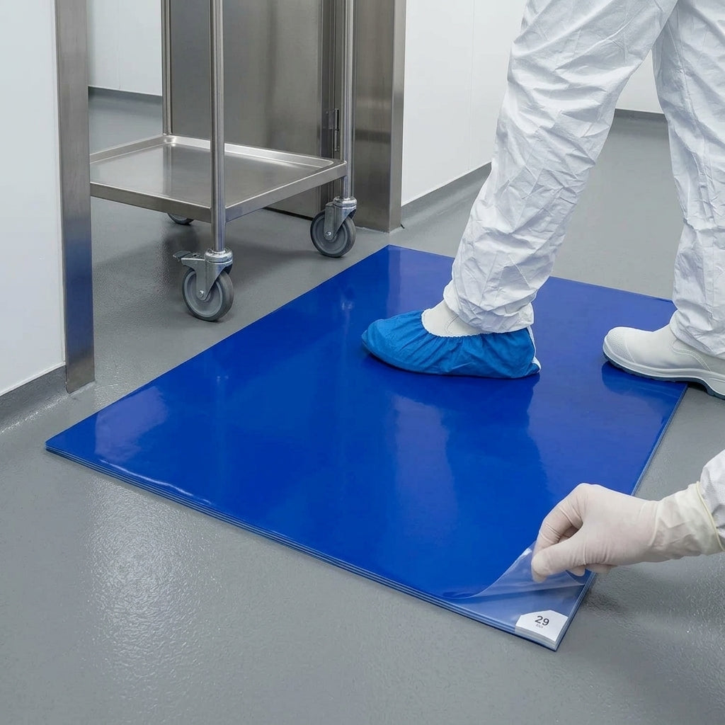 Adhesive Contamination Control Mat with 30 Peel-Off Layers - 2mm Thick