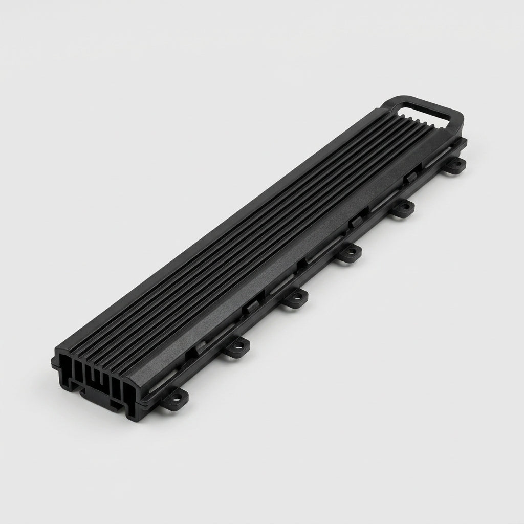 Non-Trip Ramp Edge for Modular Rib Floor Tile – Black or Charcoal (view 2)