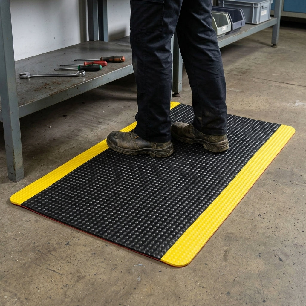 Heavy Duty Anti-Fatigue Mat with Bubble Surface
