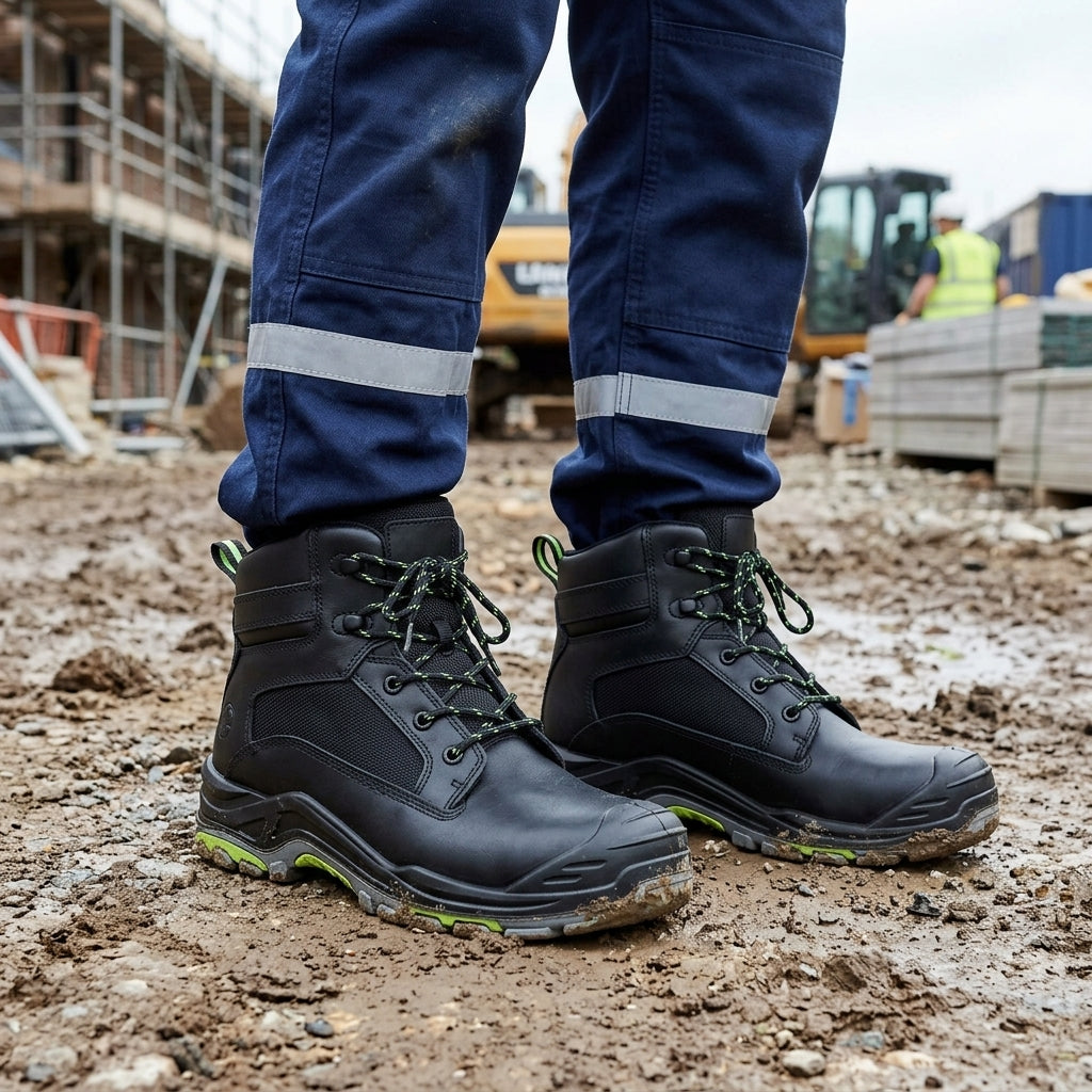 Non-Metallic Waterproof Safety Boot with Heat Resistant Sole