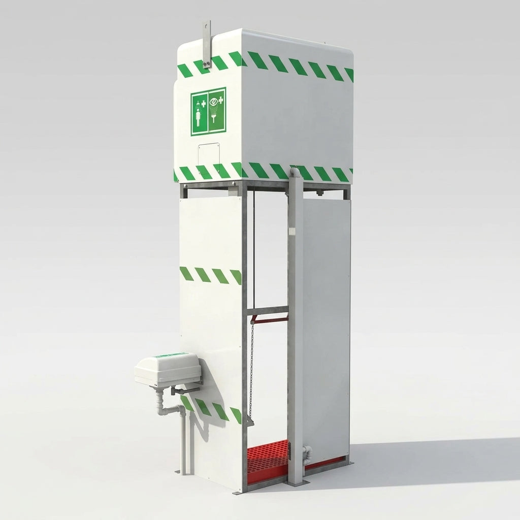 350 Litre Immersion Heated Emergency Shower with Eye/Face Wash (view 2)