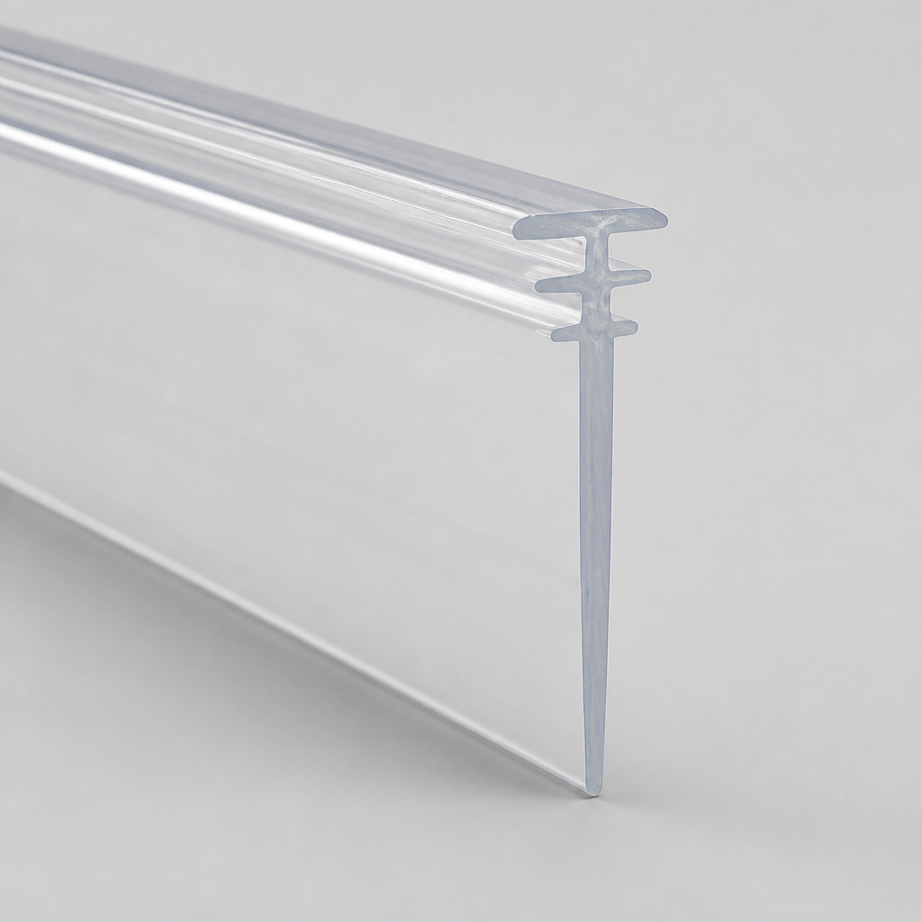 BIF013W - Bi Fold or Channel Seal - White - T Width of 5mm, 7mm and 10mm
