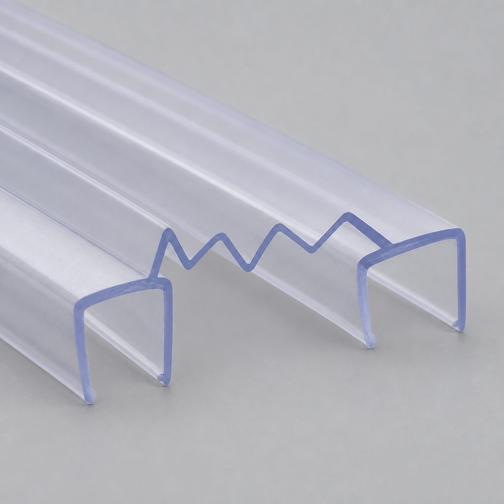 BIF108 - Bi Fold or Channel Seal - Fits Glass Thickness of 4mm, 5mm or 6mm