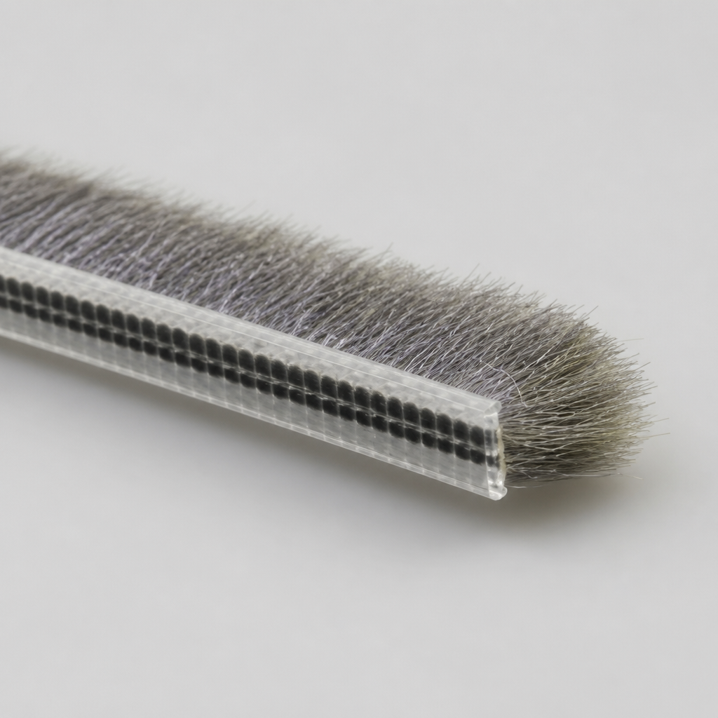 BRUSH008 - Brush Seal - Bifold/Channel Seal - 6mm x 12mm