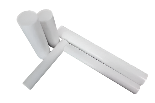 PTFE Natural Rod 4mm to 65mm Dia High-Temperature, Chemical & Wear Resistant FDA Approved, UV & Electrical Insulation Teflon® Industrial & Food Grade - UK Engineering Plastics