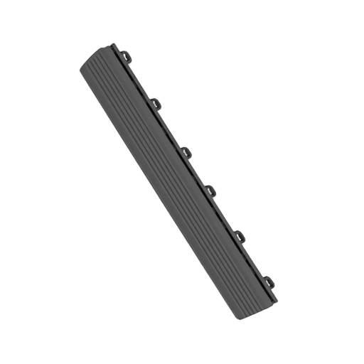 Easy access ramp for modular floor tiles eliminating trip hazards