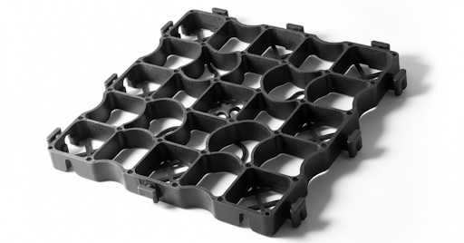 Eco-friendly plastic grid for grass parking and landscaping