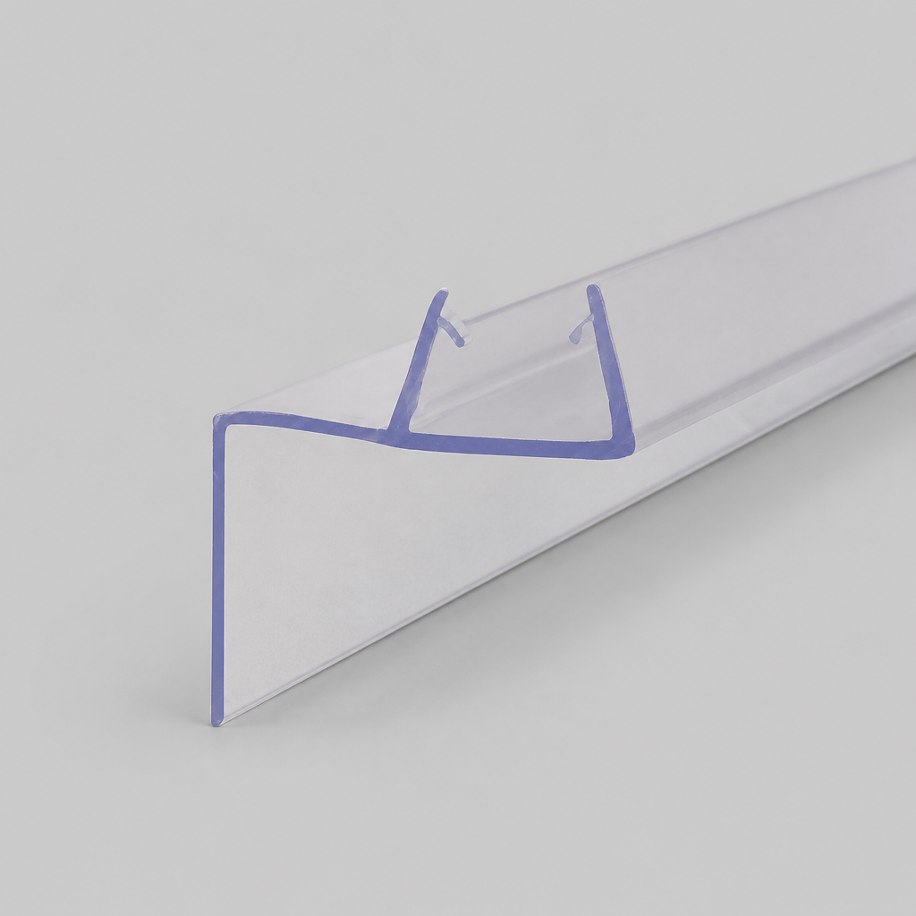 FIN012 - Vertical Shower Screen Seal - Fits 4-6mm Glass - Lengths of 900mm, 1400mm and 2000mm