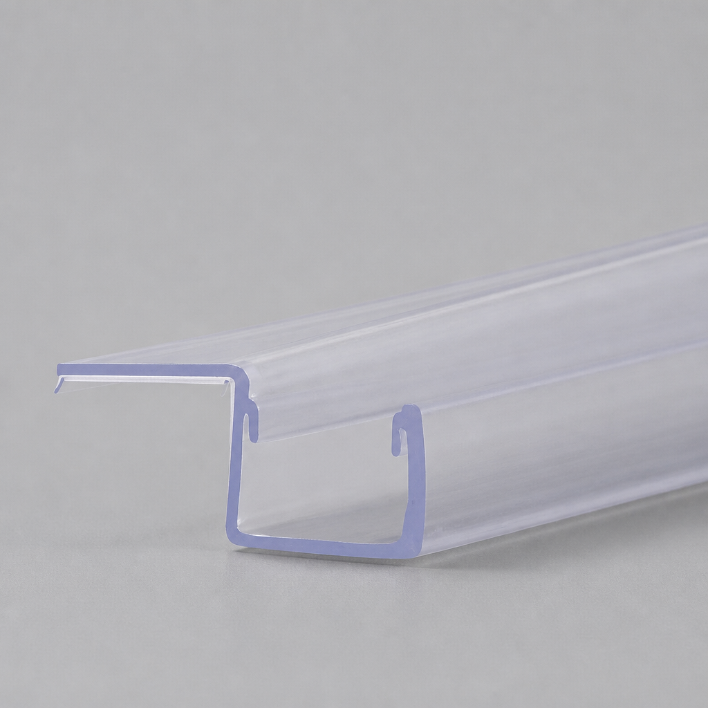 FIN015 - Vertical Shower Screen Seal - 8-10mm Glass - Fin Width of 10mm, 15mm, 20mm or 25mm