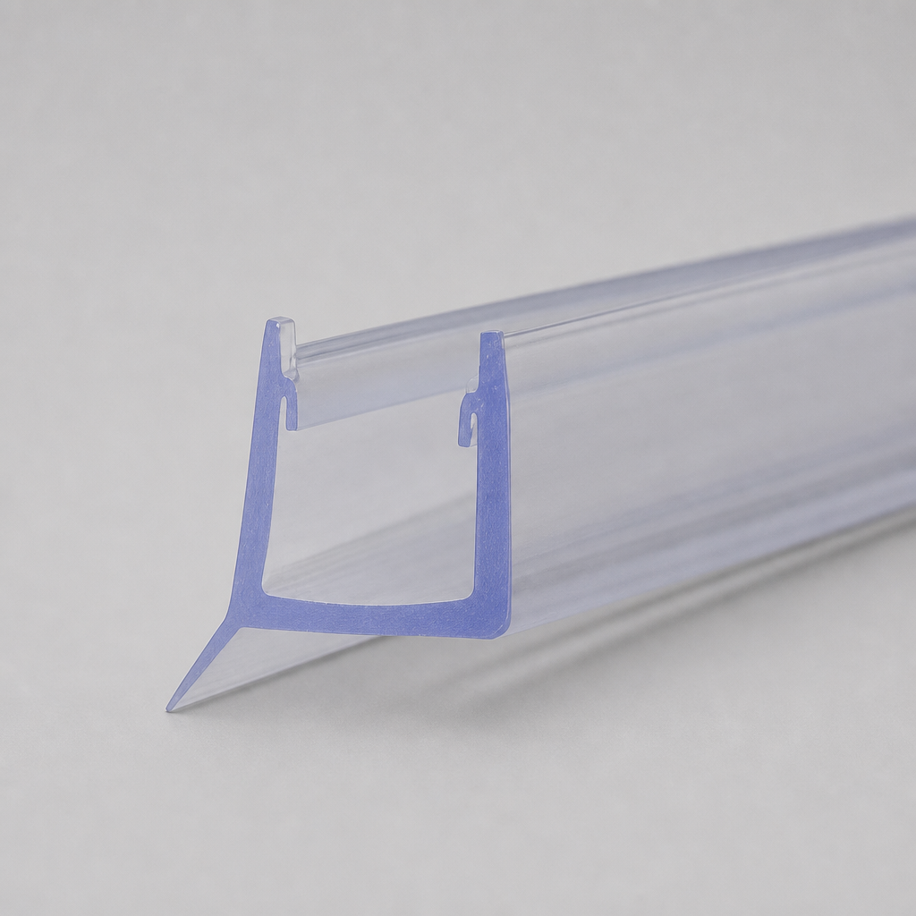 FIN019 - Vertical Shower Screen Seal - Fits 4-6mm Glass - Lengths of 900mm, 1400mm and 2000mm