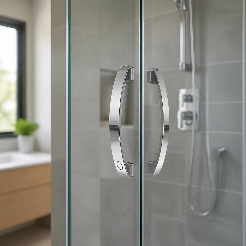 HAND005 - Shower Enclosure Door Handles Chrome - Length of 170mm