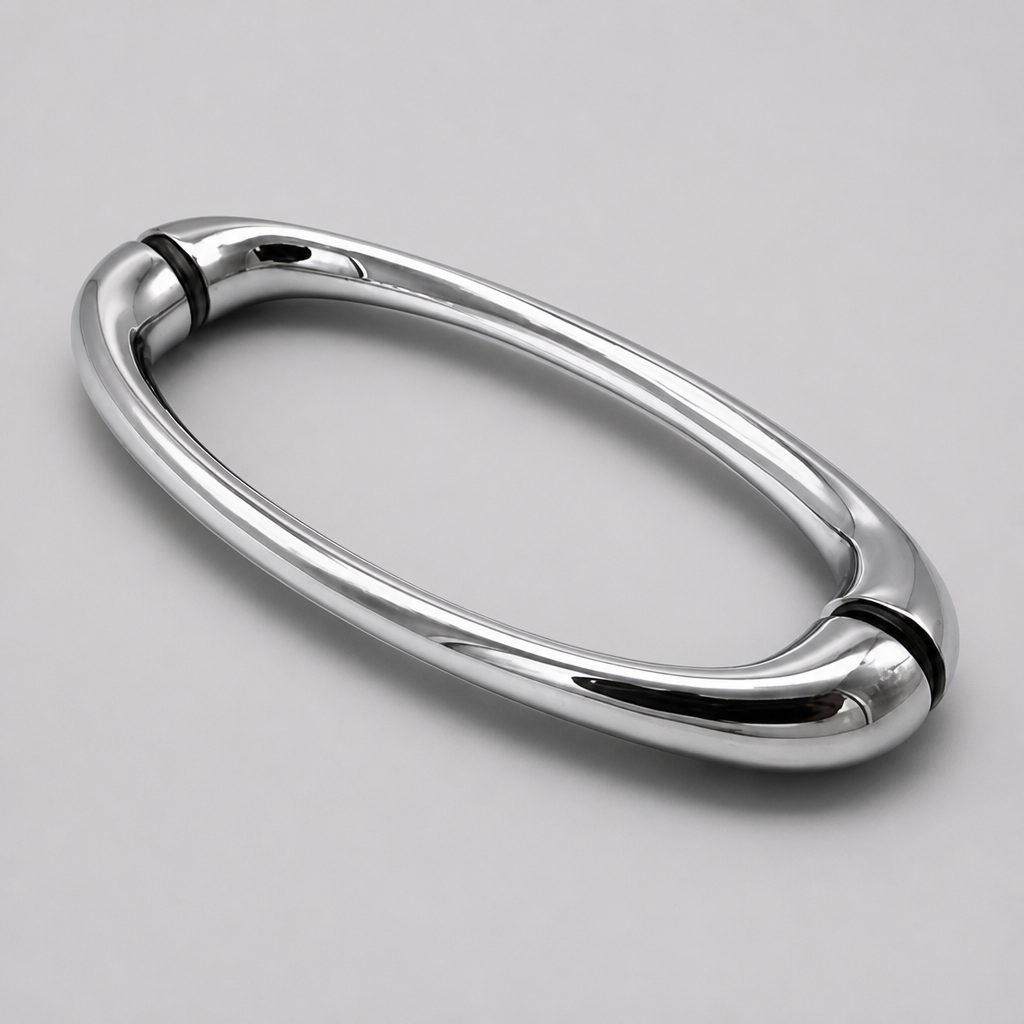 HAND019 - Shower Enclosure Door Handle Knob Chrome - Length of 170mm