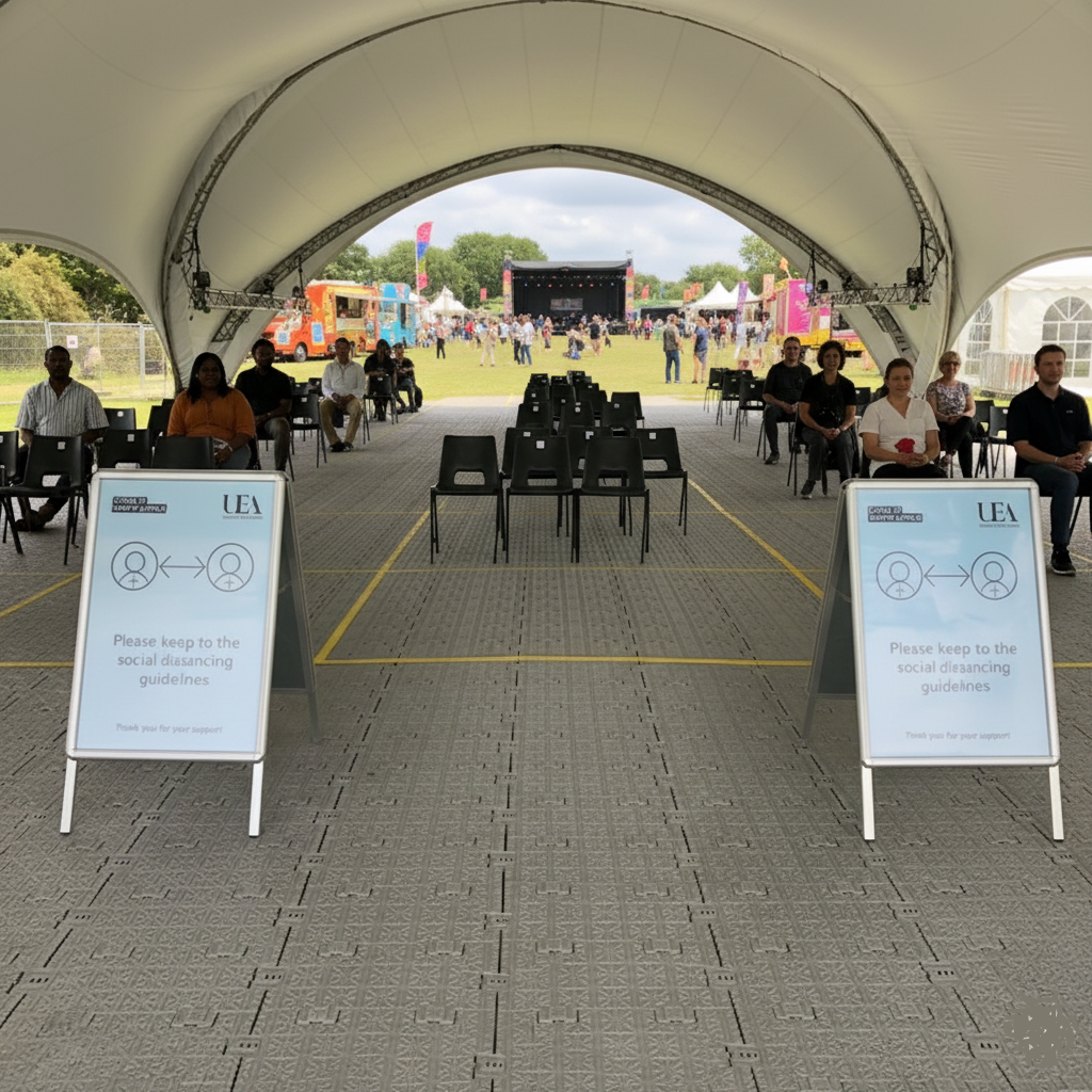 Heavy duty PPCP temporary ground protection mat with anti-slip surface