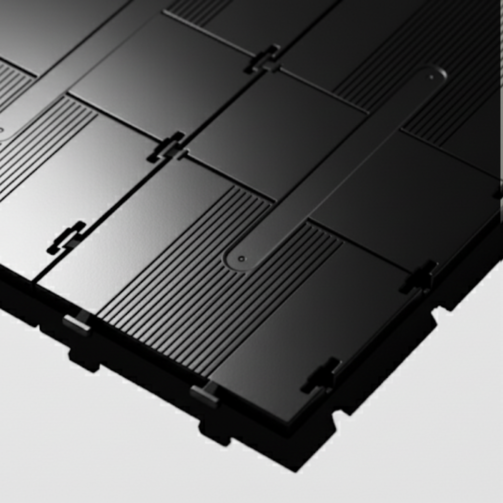 High-impact polymer pedestrian mats for safe temporary flooring