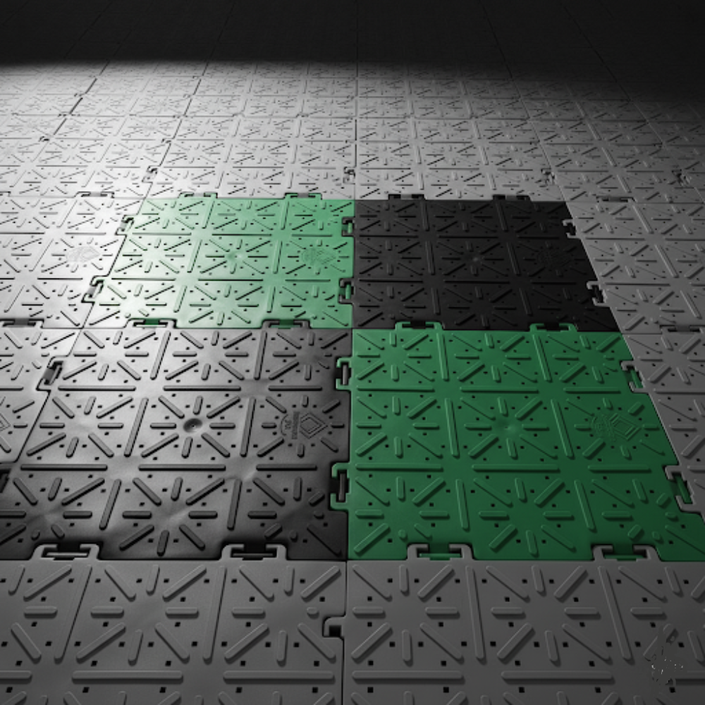 Interlocking ground mats for safe pedestrian and vehicle access