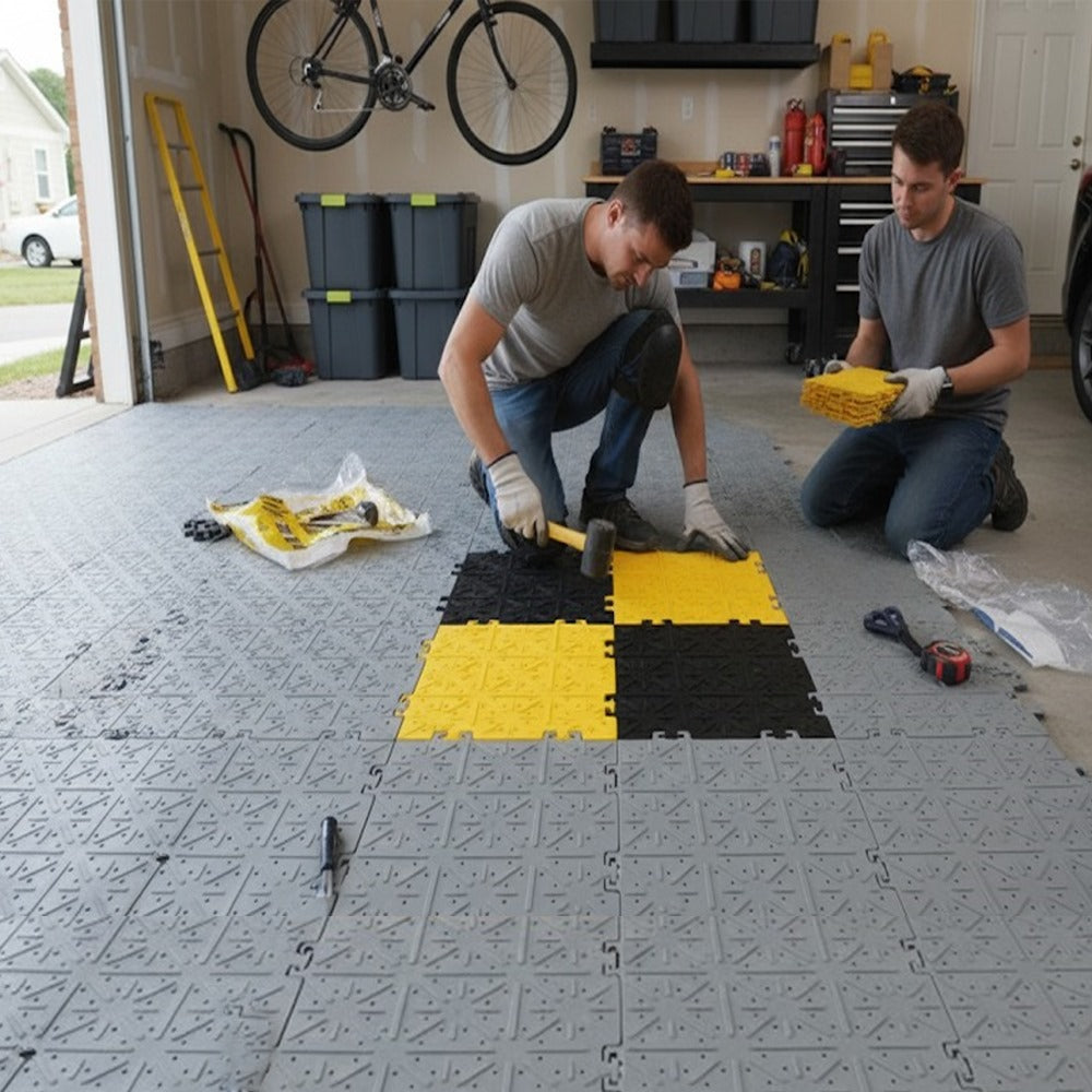 Lightweight ground panel supporting vehicles up to 2000kg