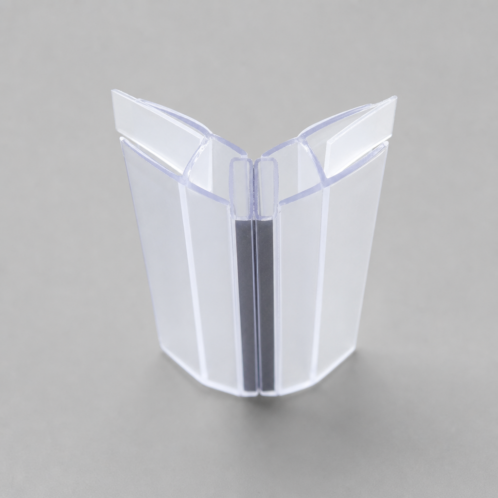 MAG002B - Magnetic Shower Screen Seal - Black - Lengths of 2000mm and 2600mm