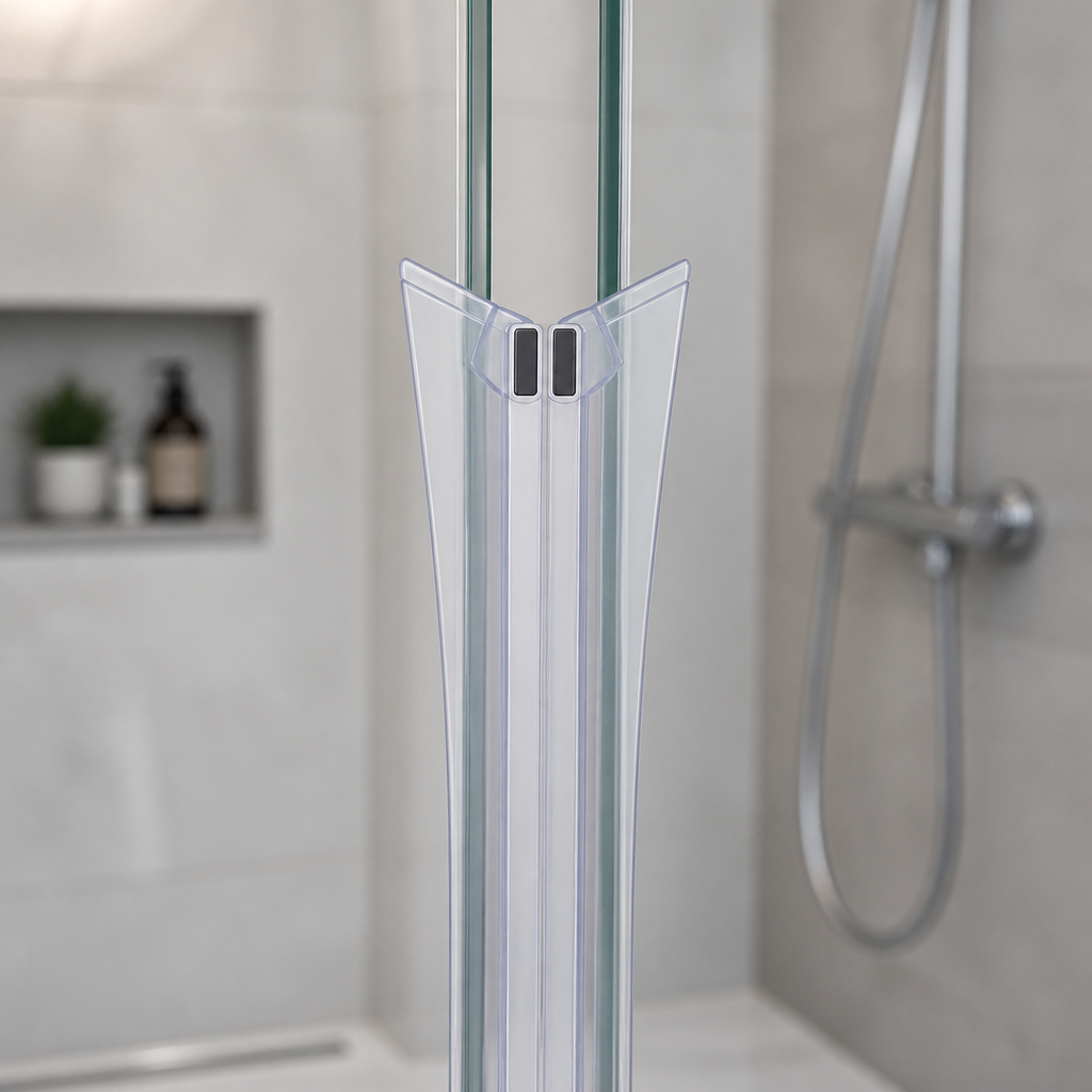 MAG002 - Magnetic Shower Screen Seal - Fits 8mm Glass - 1 Pair - Lengths of 2000mm or 2600mm