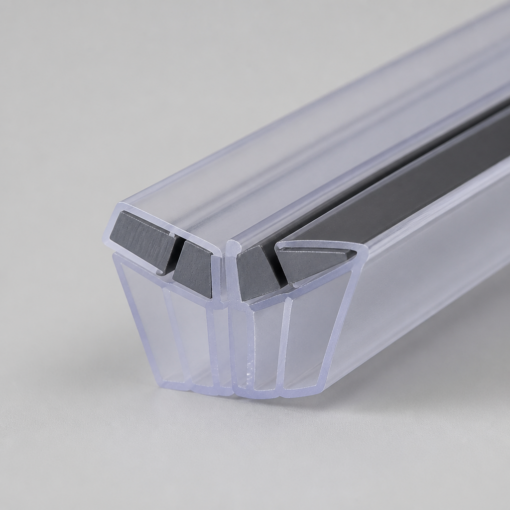 MAG003B - Magnetic Shower Screen Seal - Black - Lengths of 2000mm and 2600mm