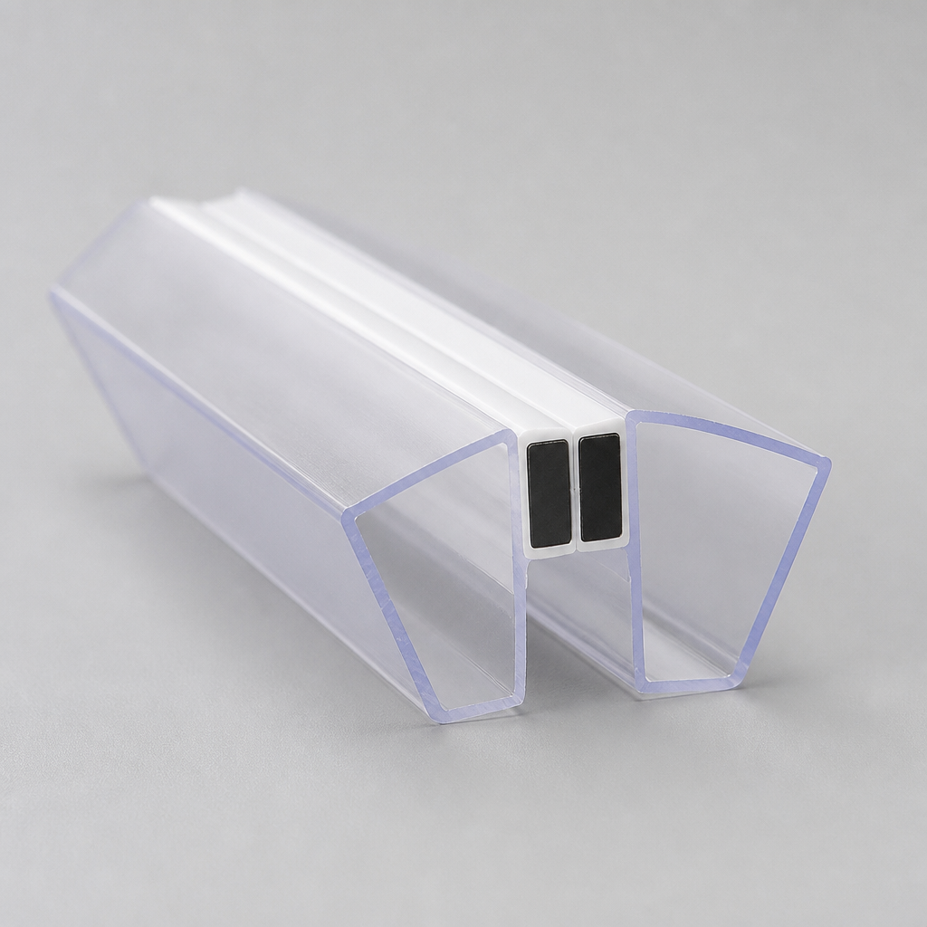 MAG003 - Magnetic Shower Screen Seal - Fits 10mm Glass - 1 Pair - Lengths of 2000mm or 2600mm