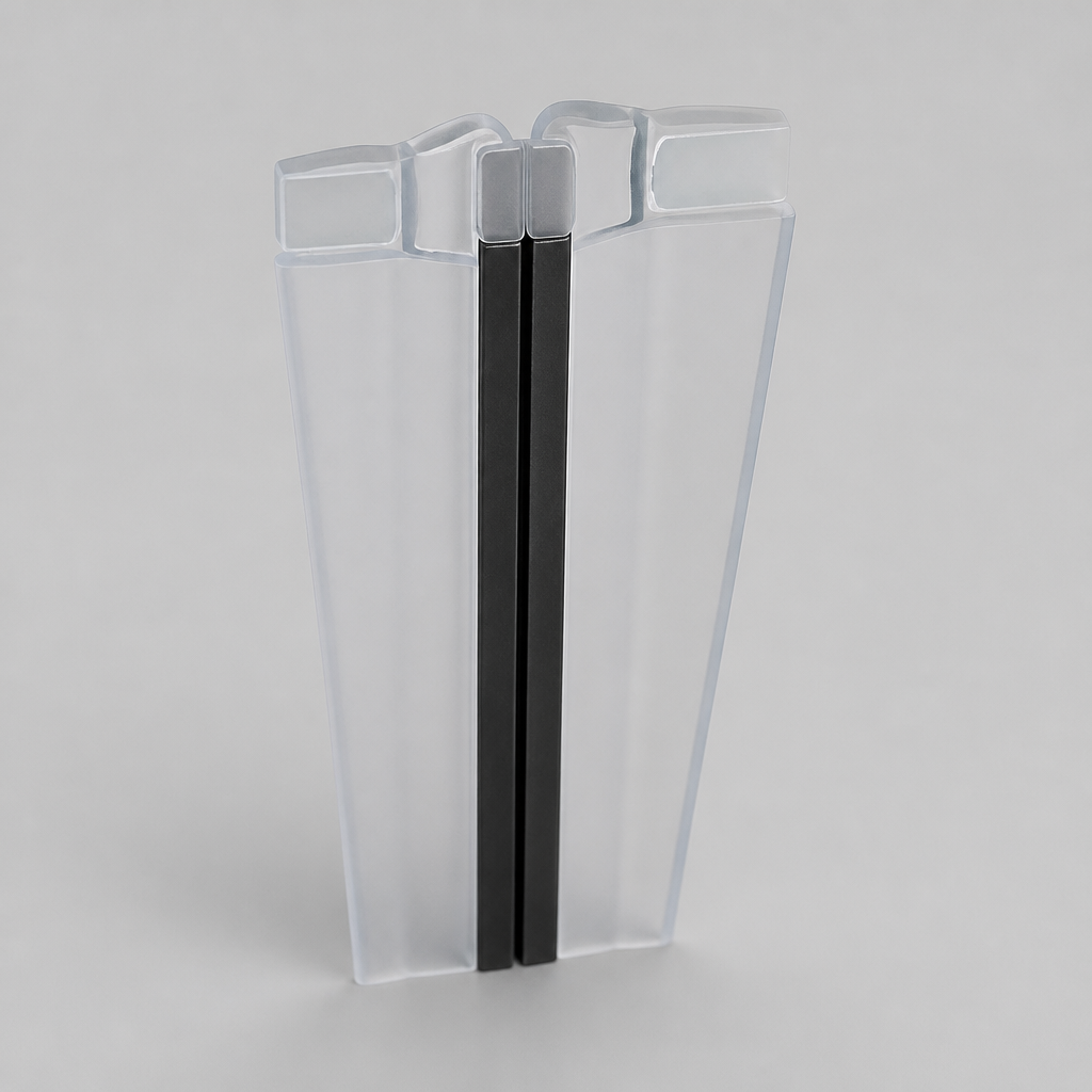 MAG010B - Magnetic Shower Screen Seal - Black - Lengths of 2000mm and 2600mm