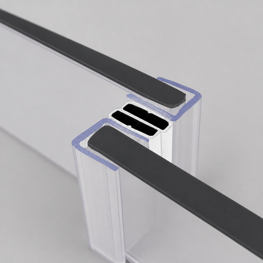 MAG023 - Magnetic Shower Screen Seal - Fits 4-6mm Glass - 1 Pair - Length of 2000mm