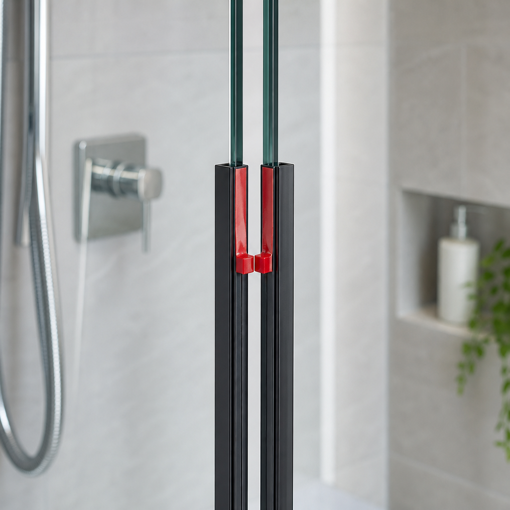 MAG027 - Magnetic Shower Screen Seal - Channel Seals - 1 Pair - Length of 2000mm