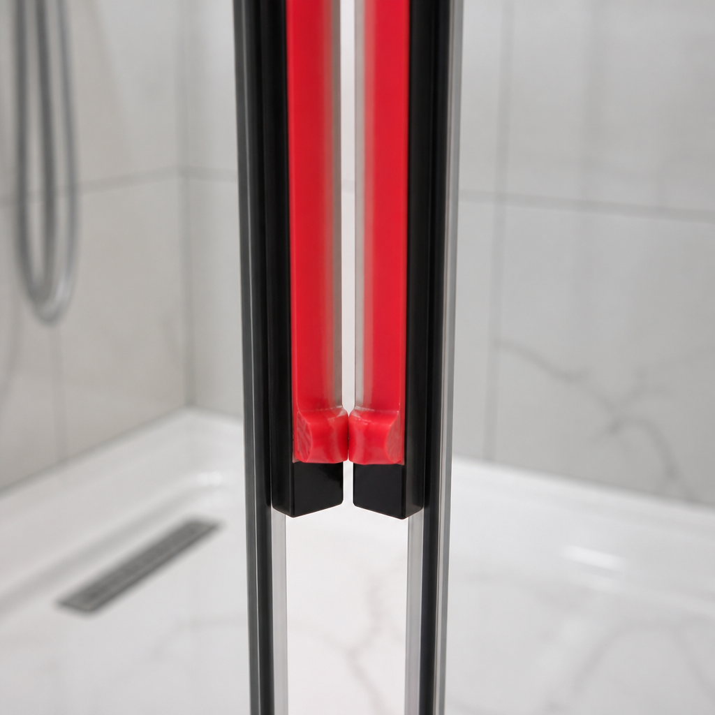 MAG027 - Magnetic Shower Screen Seal - Channel Seals - 1 Pair - Length of 2000mm
