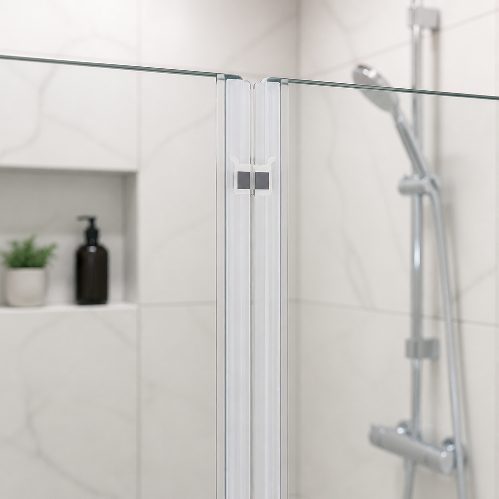 MAG030 - Magnetic Shower Screen Seal - Channel Seals - 1 Pair - Length of 2000mm