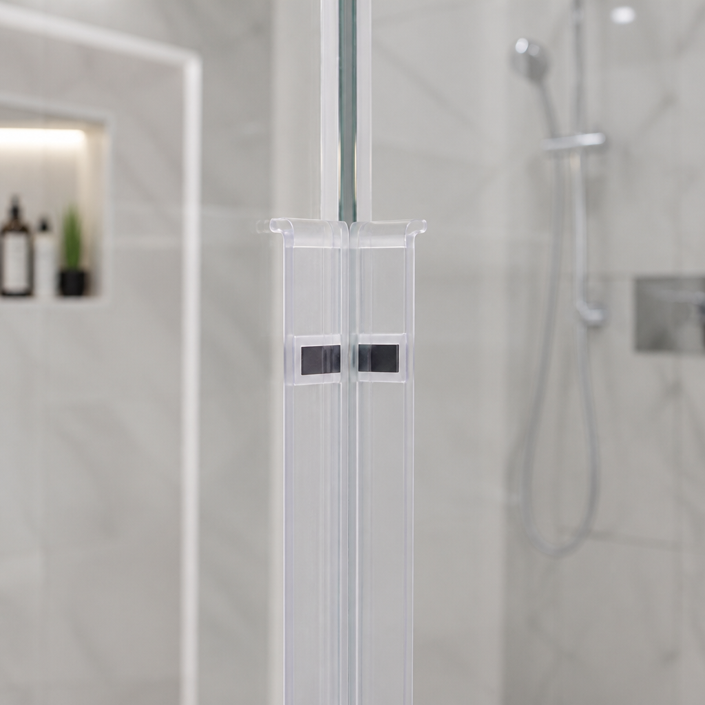 MAG031 - Magnetic Shower Screen Seal - Channel Seals - 1 Pair - Length of 2000mm