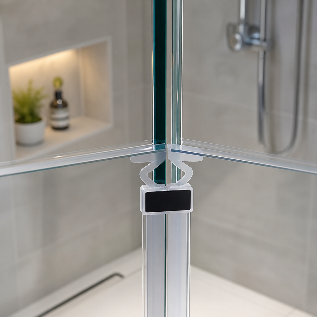 MAG033 - Magnetic Shower Screen Seal - Channel Seals - 1 Pair - Length of 2000mm