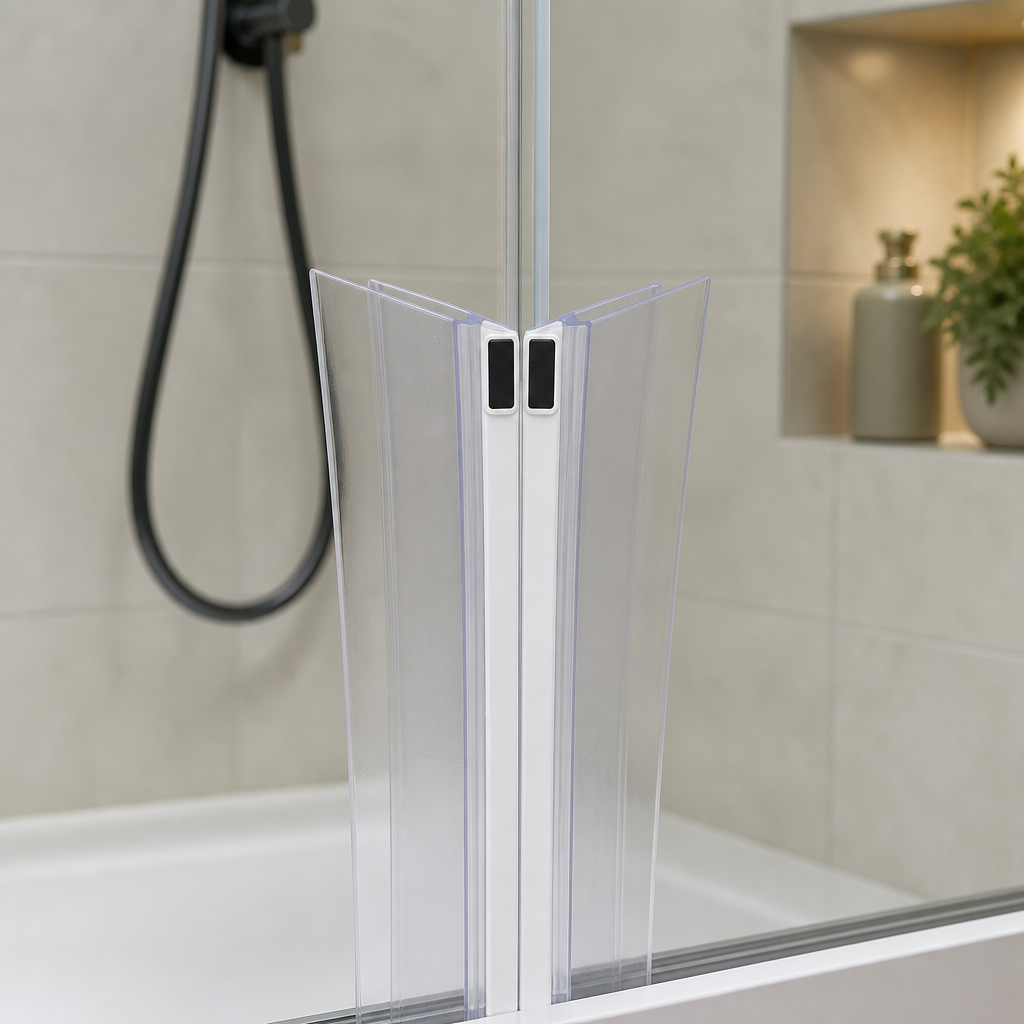 MAG036 - Magnetic Shower Screen Seal - Channel Seals - 1 Pair - Length of 2000mm