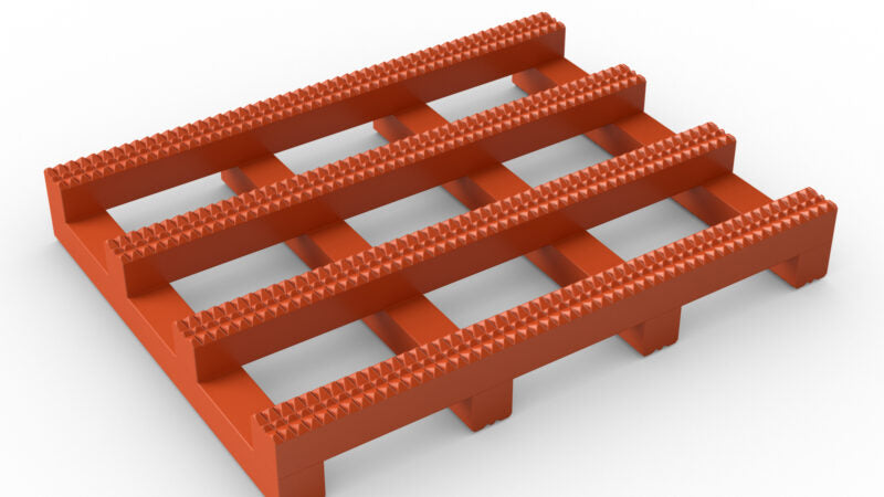 Modular non-slip rubber mat with a raised, open-grid base, designed as an Anti-Fatigue Anti-Slip Rubber Mat. The construction is ideal for demanding wet workspaces requiring excellent flow-through.