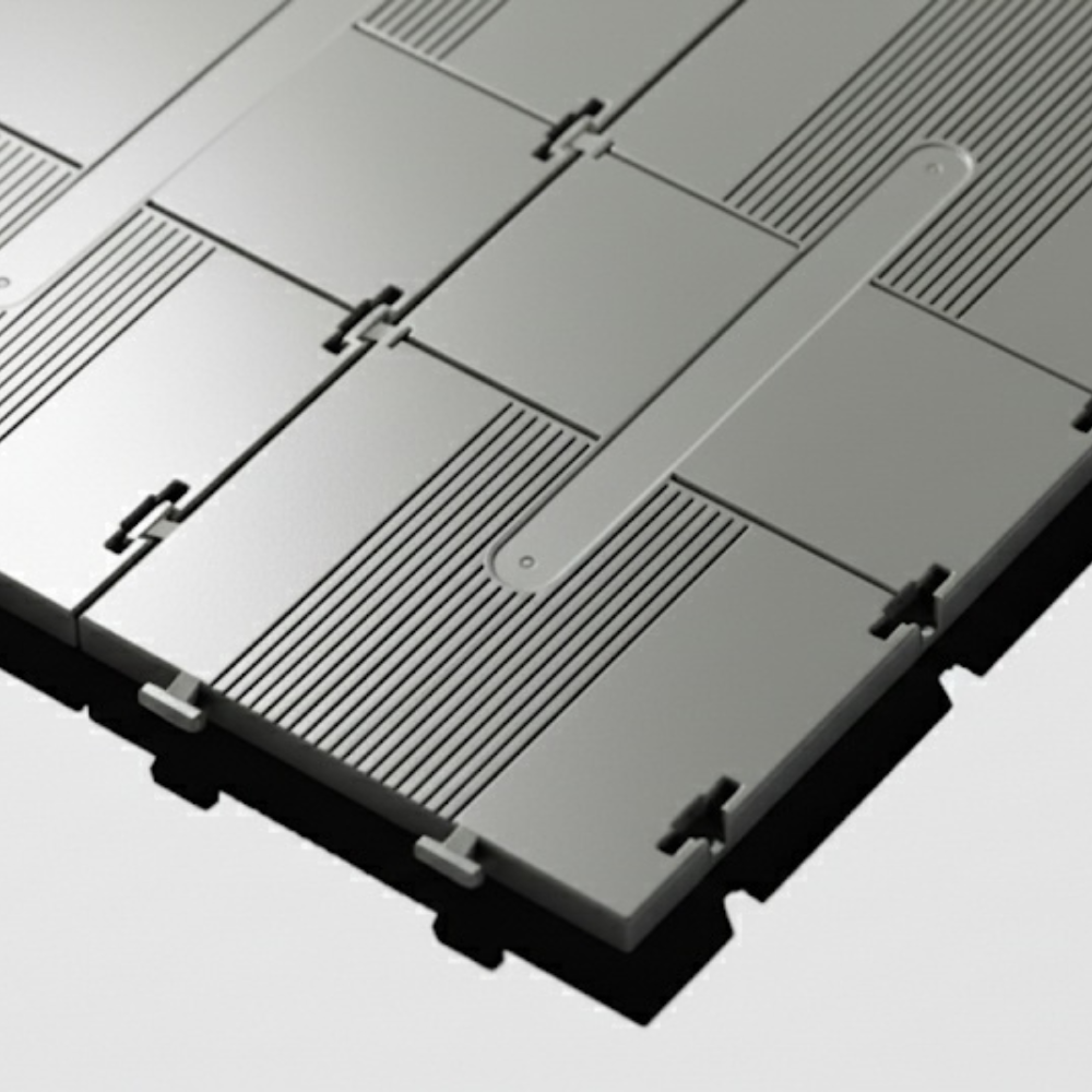 Portable event matting tiles for marquees and outdoor flooring