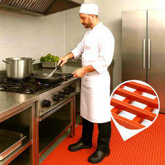 Anti-Fatigue Anti-Slip Rubber Mat – Non-Slip, Comfortable Flooring for Wet Areas, Kitchens, Workspaces, and High-Traffic Environments