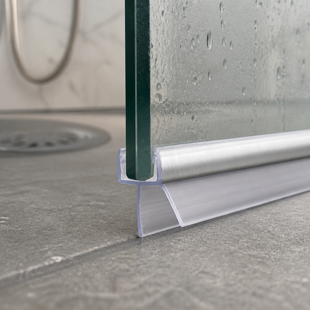 SEAL005CP - Chrome Shower Screen Seal - Fits 4-6mm Glass - Fits 11mm to 16mm gaps