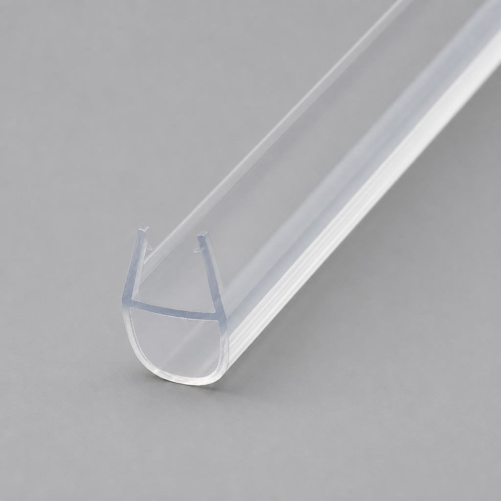 SEAL009B - Shower Screen Seal - Fits 8-10mm Glass - Gaps 3-7mm - Black