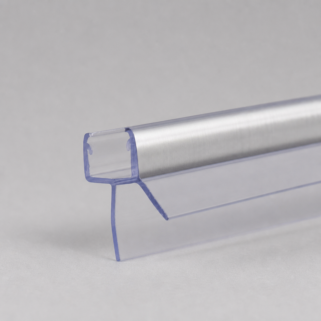 SEAL013CP - Chrome Shower Screen Seal - Fits 8-10mm Glass - Fits 11mm to 16mm gaps
