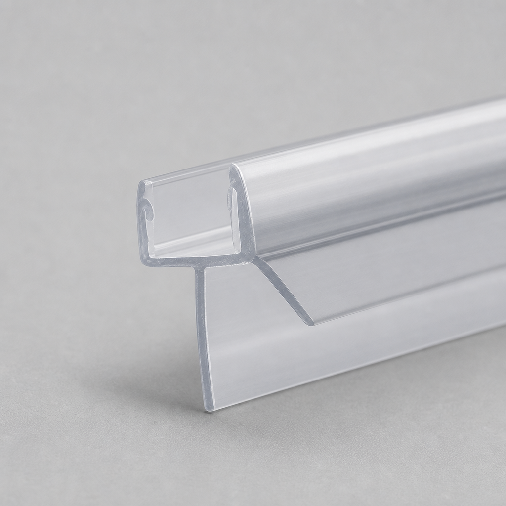 SEAL013CP - Chrome Shower Screen Seal - Fits 8-10mm Glass - Fits 11mm to 16mm gaps