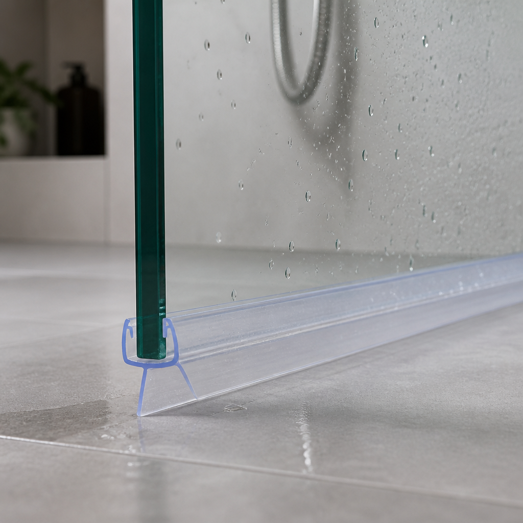 SEAL017 - Pre-Curved Shower Screen Seal - Fits 4-6mm Glass - Fits 15mm to 20mm gaps
