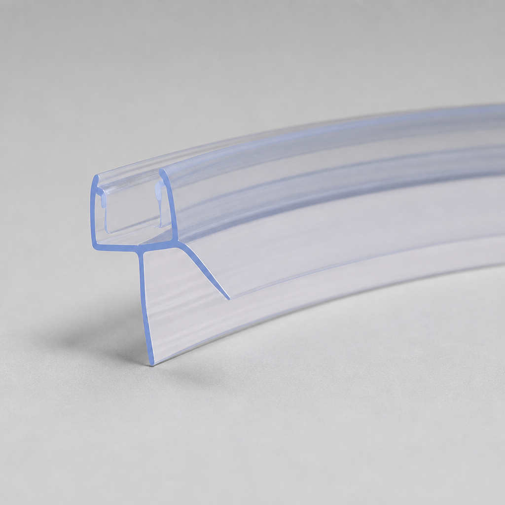 SEAL019 - Pre-Curved Shower Screen Seal - Fits 8mm Glass - Fits 7mm to 12mm gaps