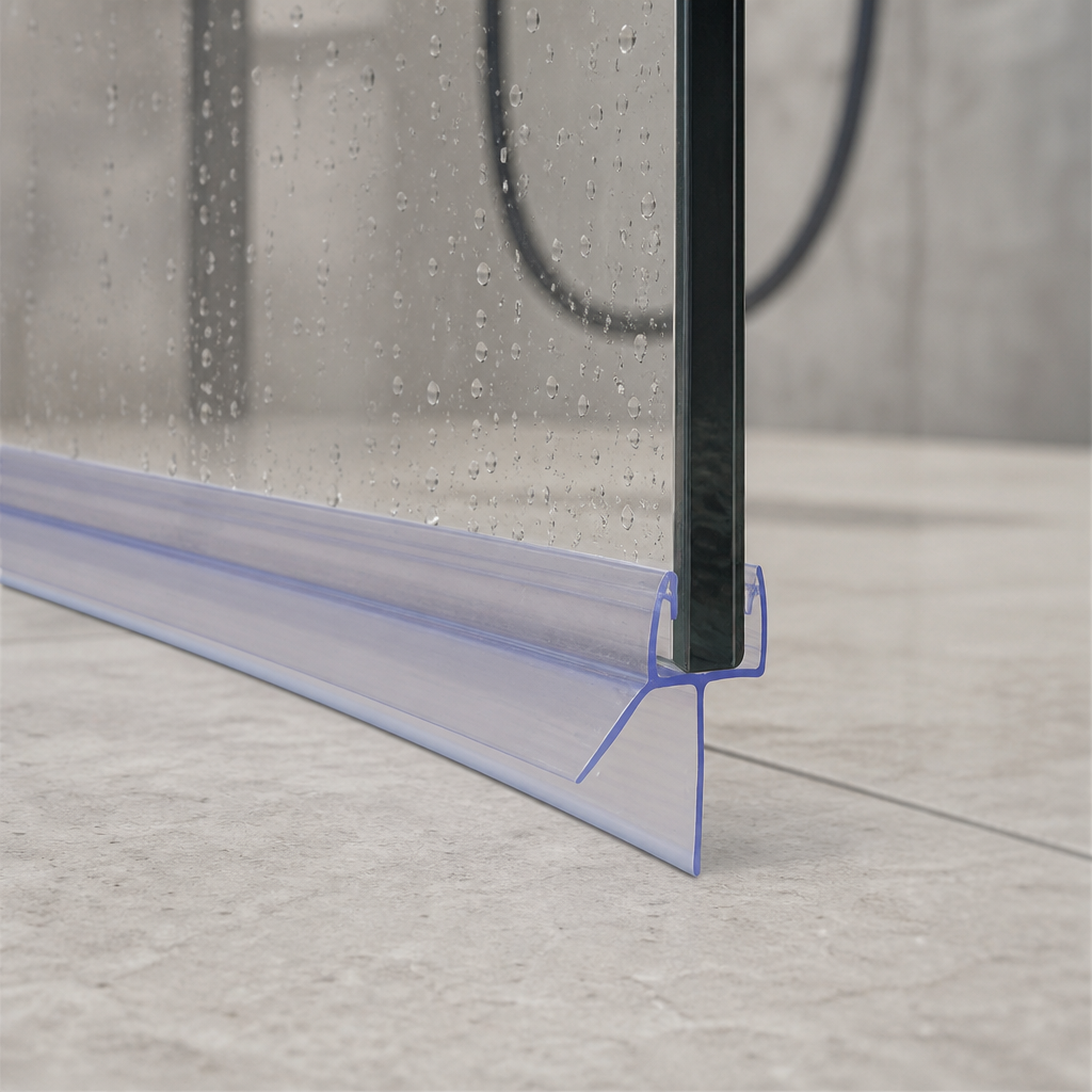 SEAL022 - Pre-Curved Shower Screen Seal - Fits 8mm Glass - Fits 18mm to 23mm gaps