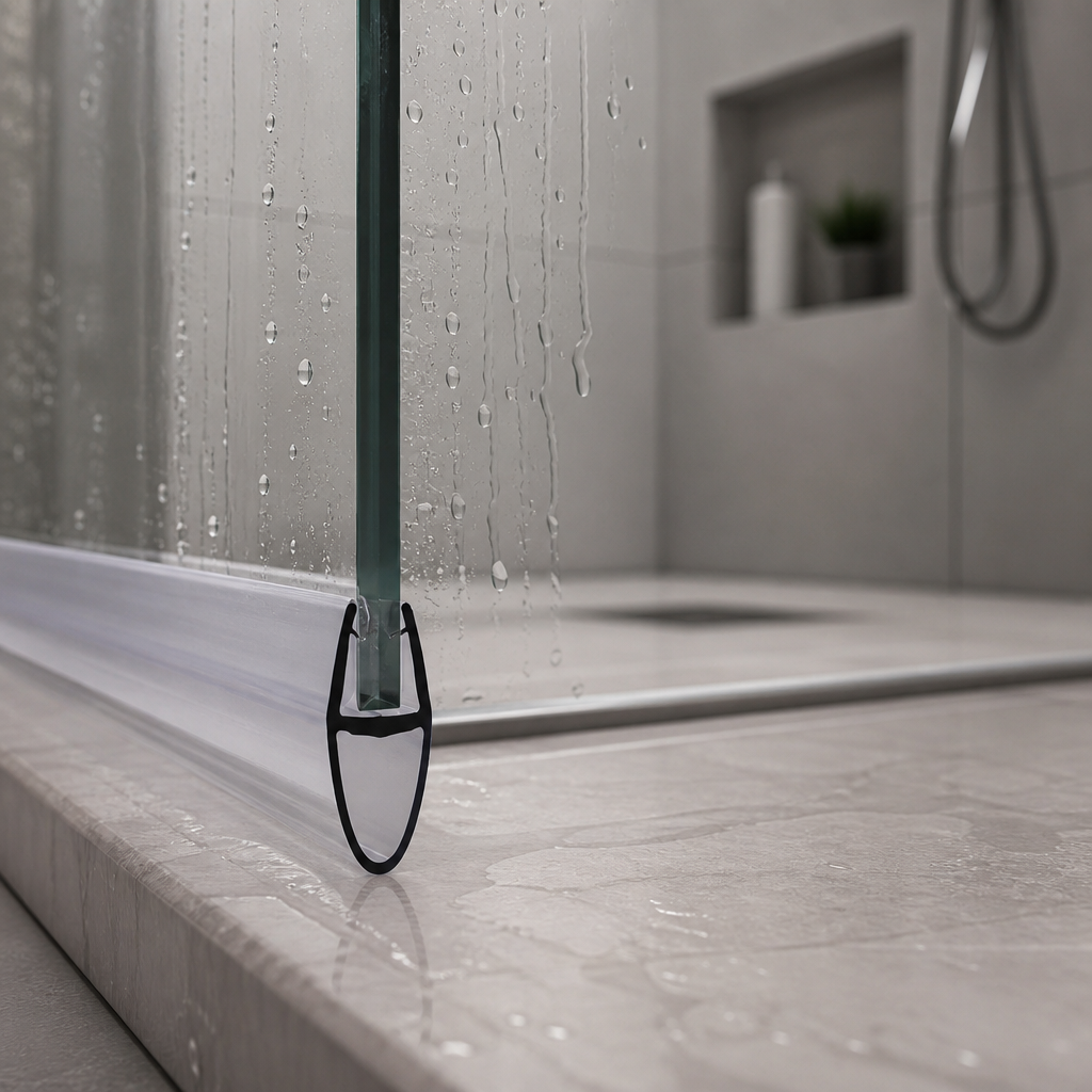 SEAL023B - Shower Screen Seal - Fits 8-10mm Glass - Lengths of 800mm, 900mm, 1400mm, 2000mm and 2500mm