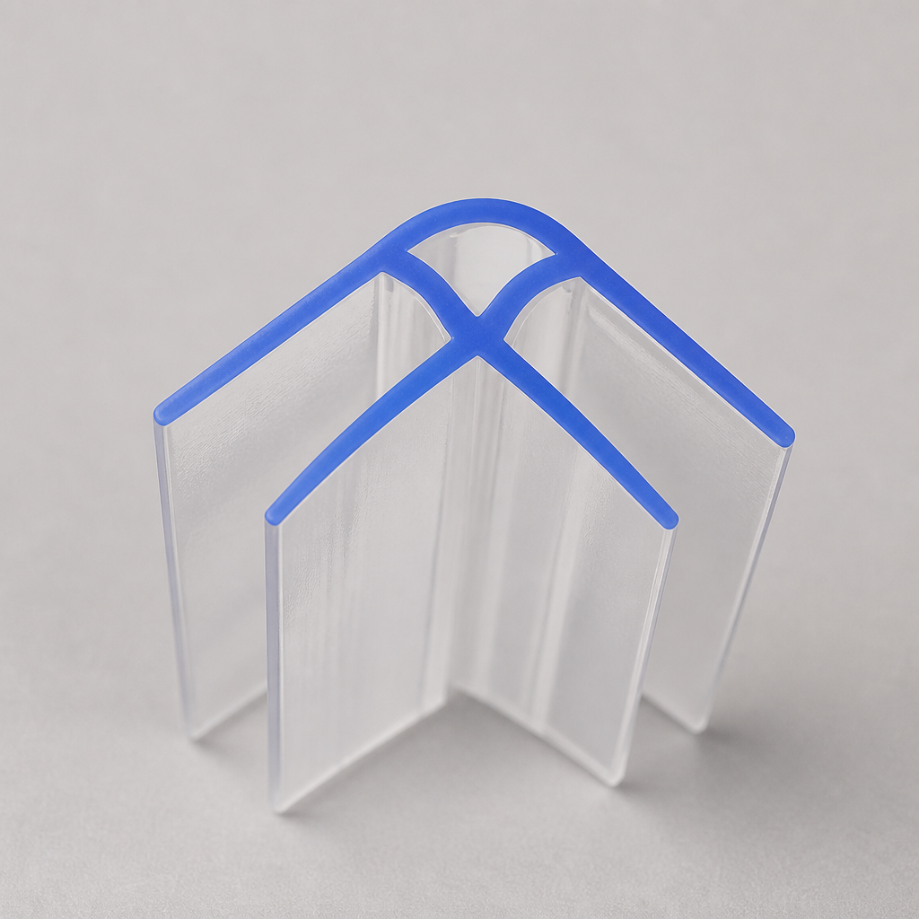 SEAL062 - Shower Screen Seal - Fits 8-10mm Glass - 90 Degree Join
